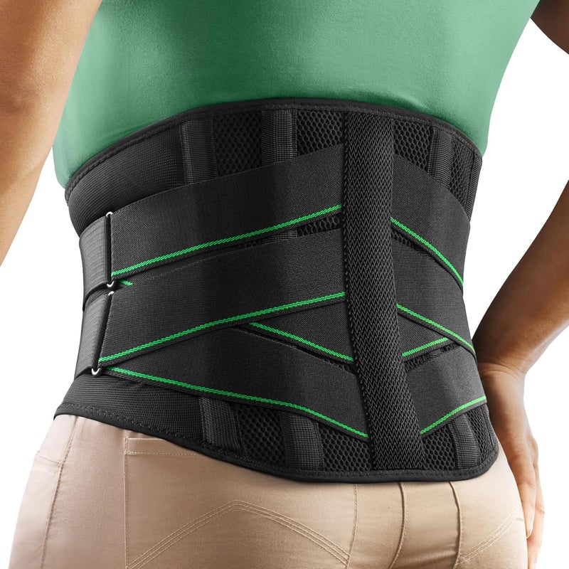 FREETOO Back Brace for Men Lower Back Pain, Breathable Back Support Belt for Women,Work with Soft Pad, Lightweight Lumbar Support for Lasting Relief, Sciatica, Herniated Disc, M(Waist: 85-100 CM) - Image 1